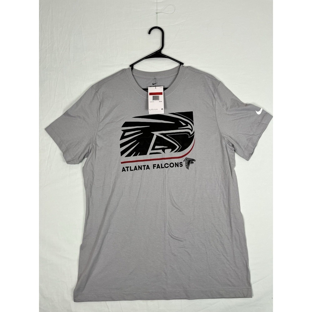 Nike T-Shirt Mens Large Grey New Atlanta Falcons Graphic Tee N199-01V-96-0JC